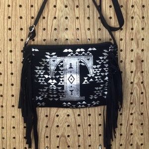 Justice “T “ lettered Crossbody